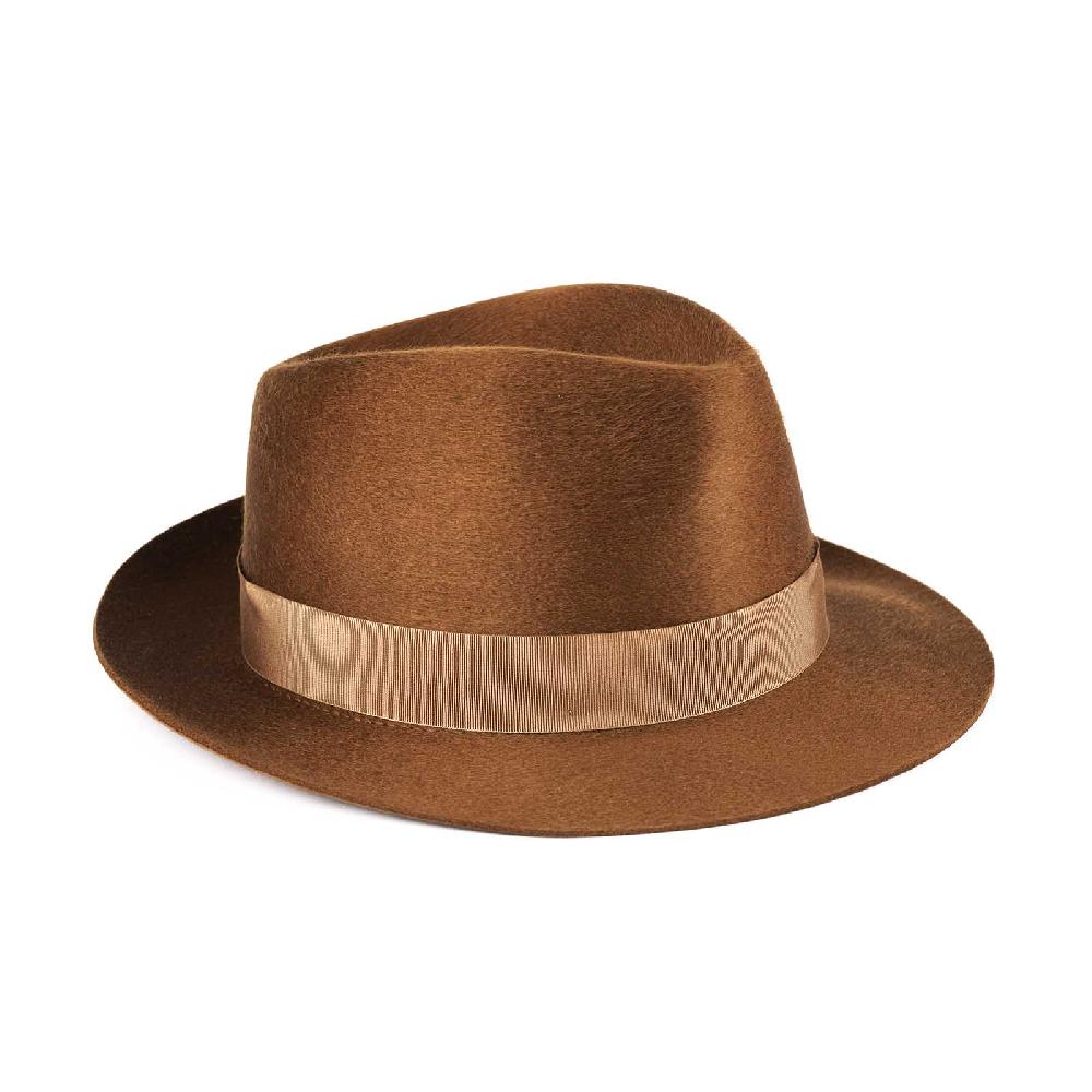 Rubinacci Fedora in cashmere tabacco Latest stili