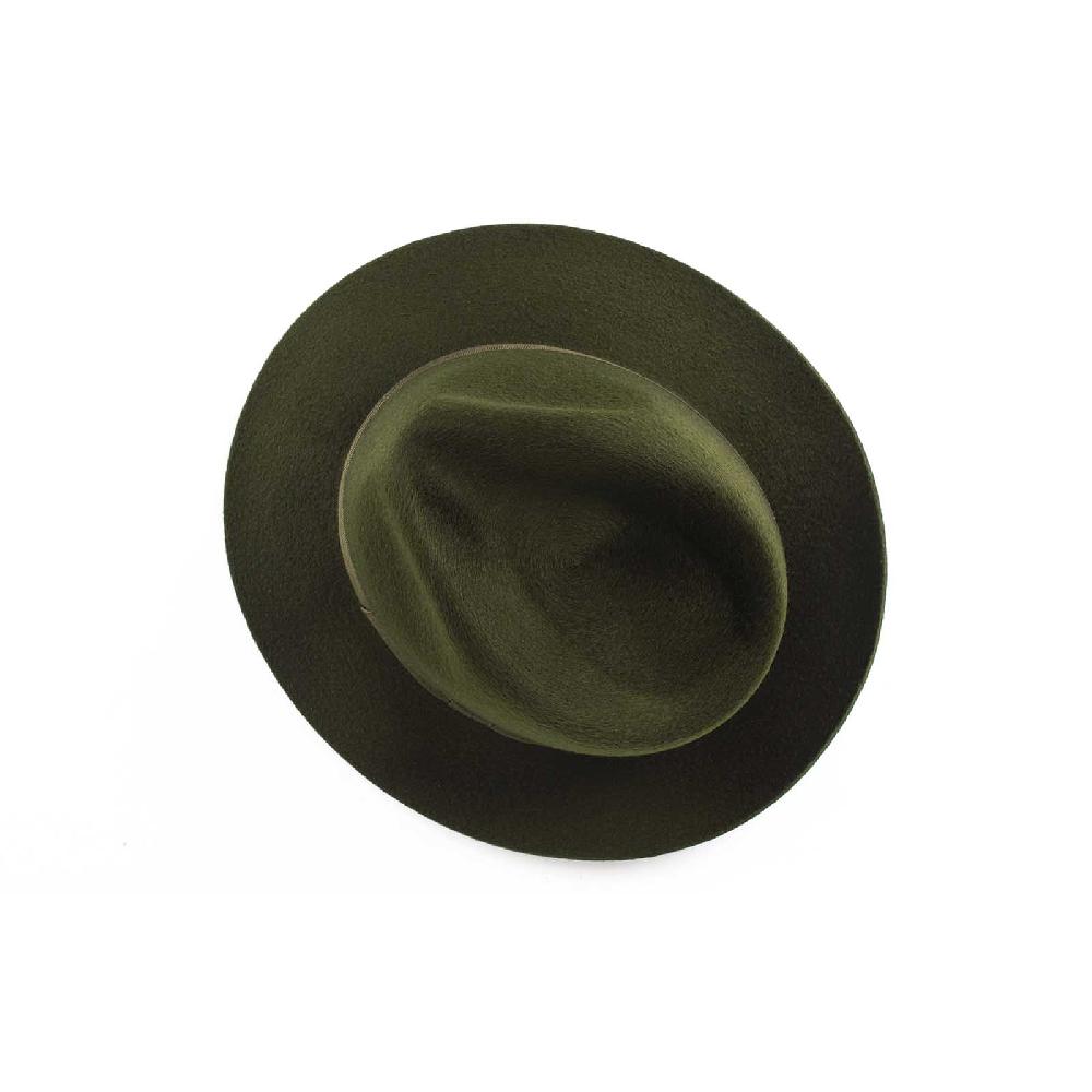 Rubinacci Fedora in cashmere verde Promozione temporanea