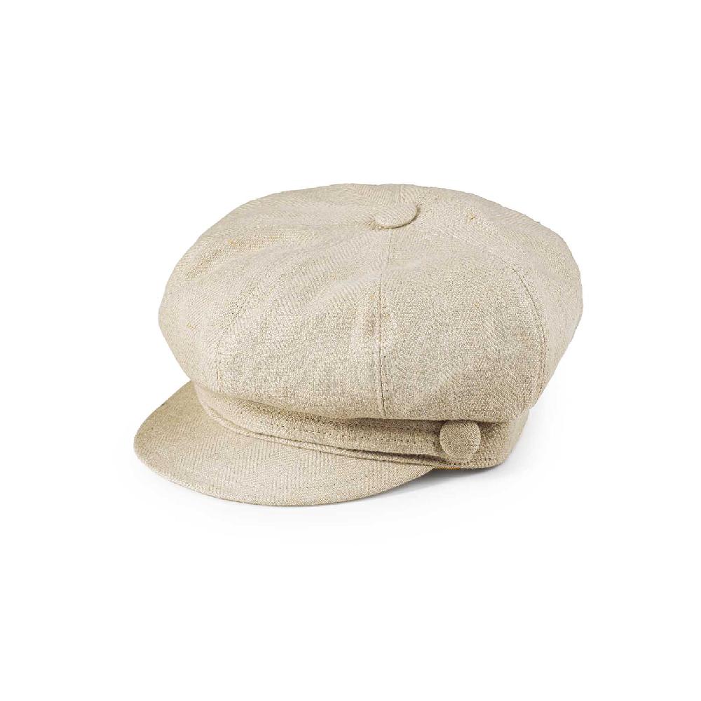 Rubinacci Coppola in lino beige Sostegno trimestrale