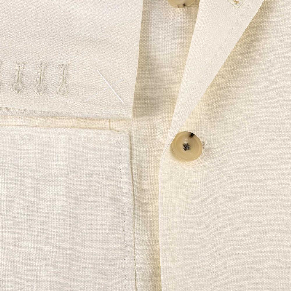 Rubinacci Giacca in lino bianco Offerta