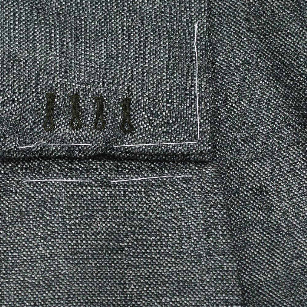 Rubinacci Giacca in lino e lana super leggera verde Outlet