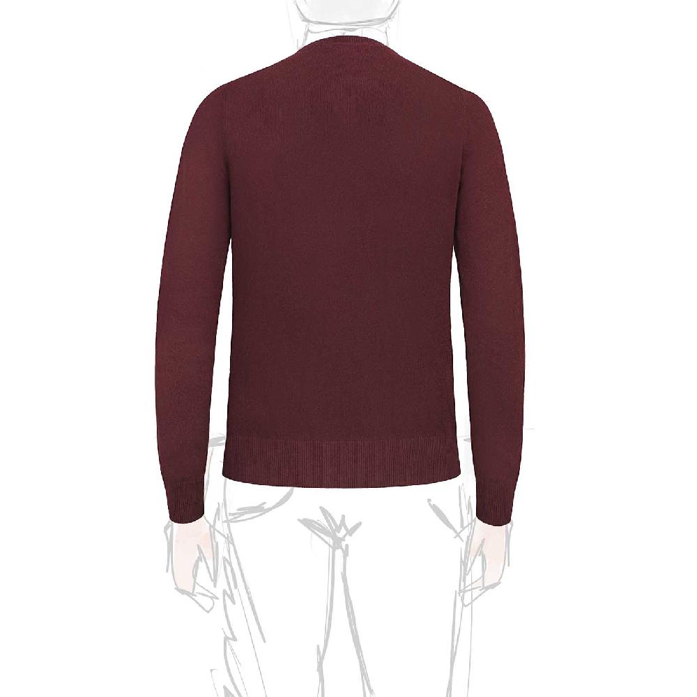 Rubinacci Girocollo in cashmere bordeaux Saldi