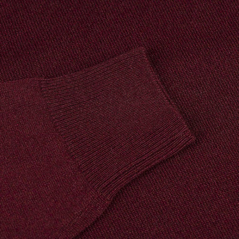 Rubinacci Girocollo in cashmere bordeaux Saldi