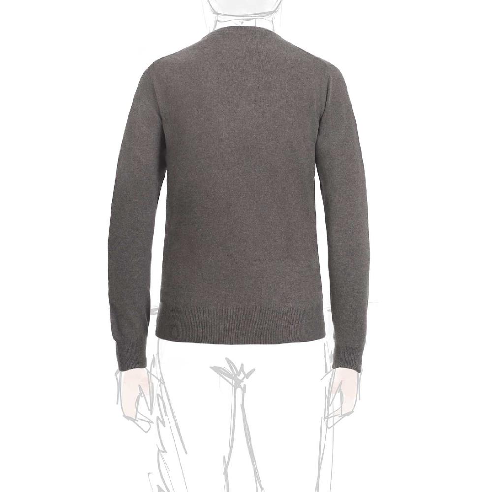 Rubinacci Girocollo in cashmere tortora Vendite Flash