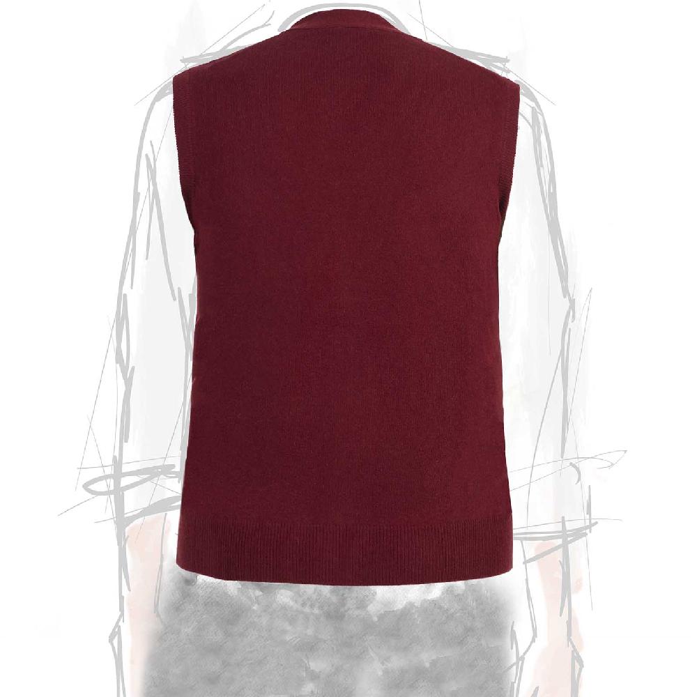 Rubinacci Gilet in cashmere bordeaux chiaro Negozio