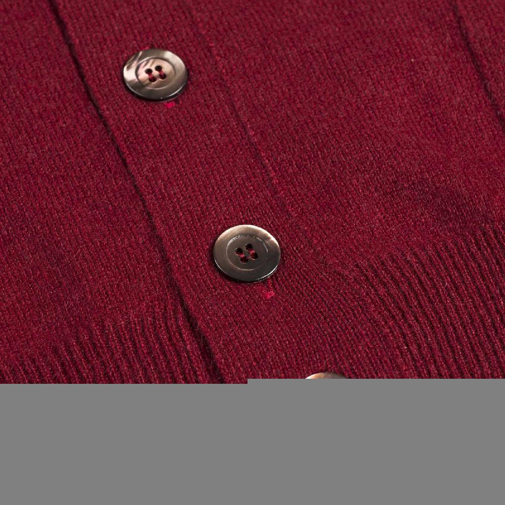 Rubinacci Gilet in cashmere bordeaux chiaro Negozio