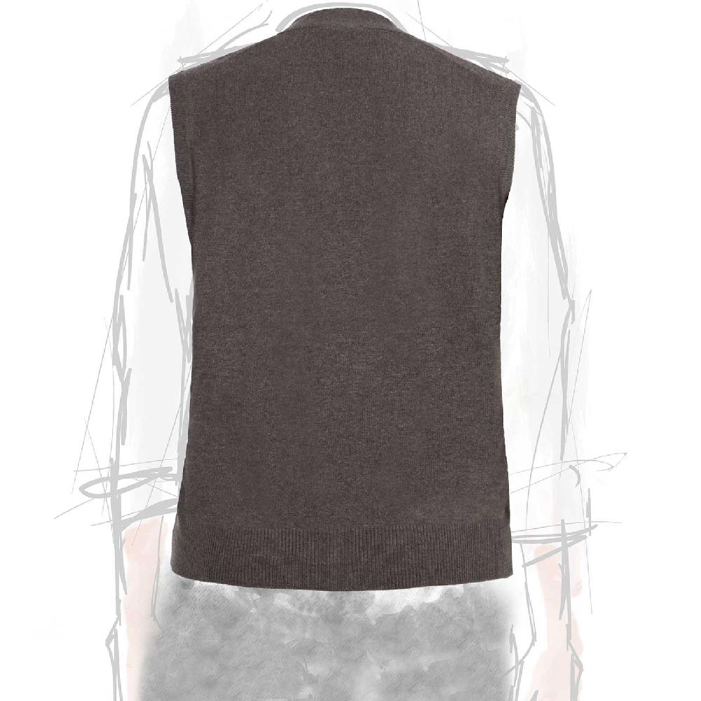 Rubinacci Gilet in cashmere tortora In Saldo
