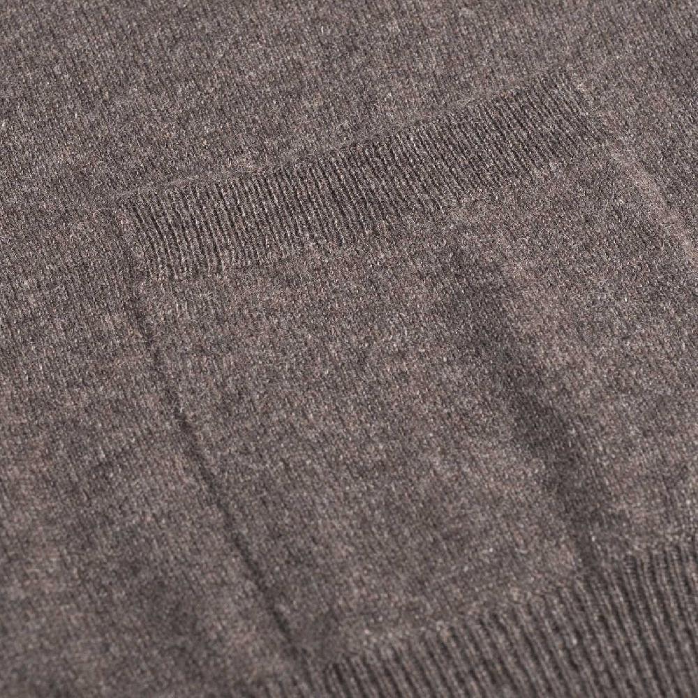 Rubinacci Gilet in cashmere tortora In Saldo