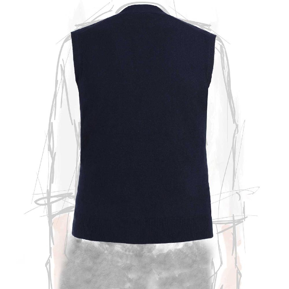 Rubinacci Gilet in cashmere blu navy Nuova