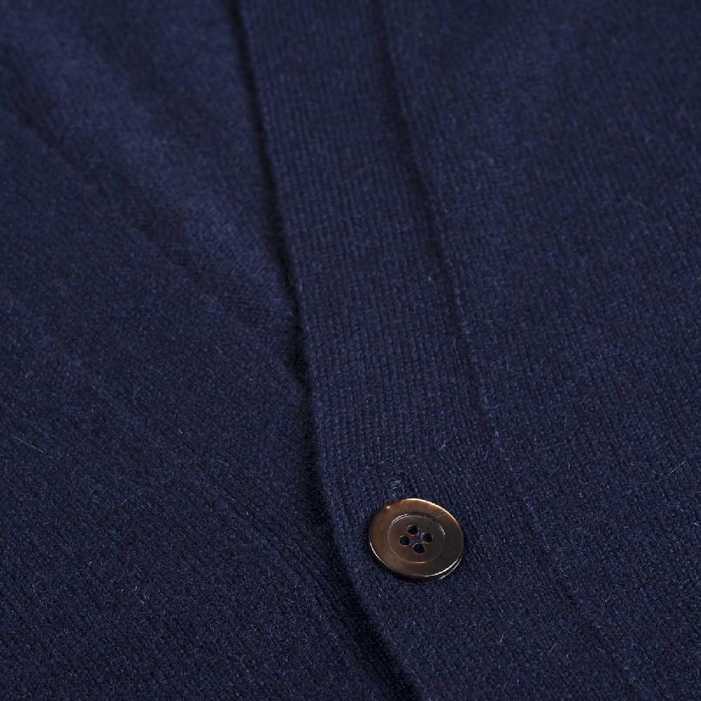 Rubinacci Gilet in cashmere blu navy Nuova