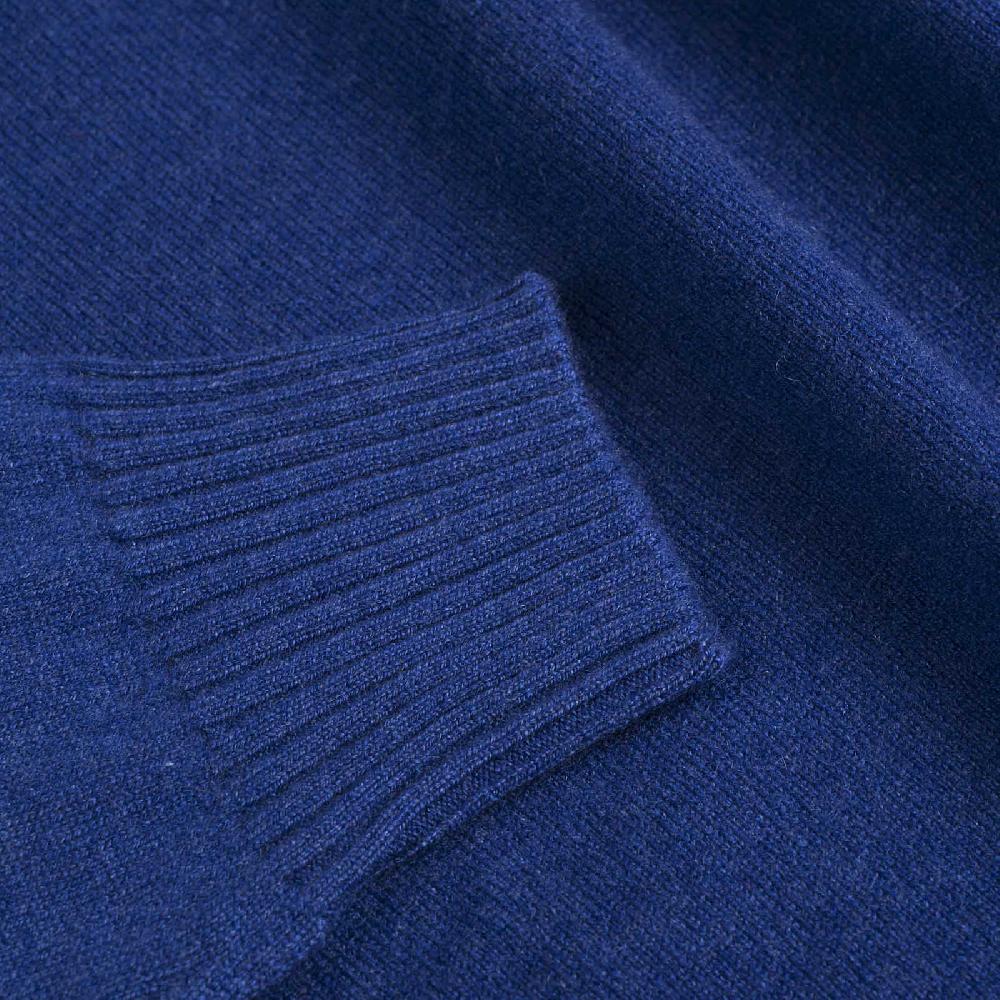 Rubinacci Collo alto cashmere ceruleo Spedizione gratuita