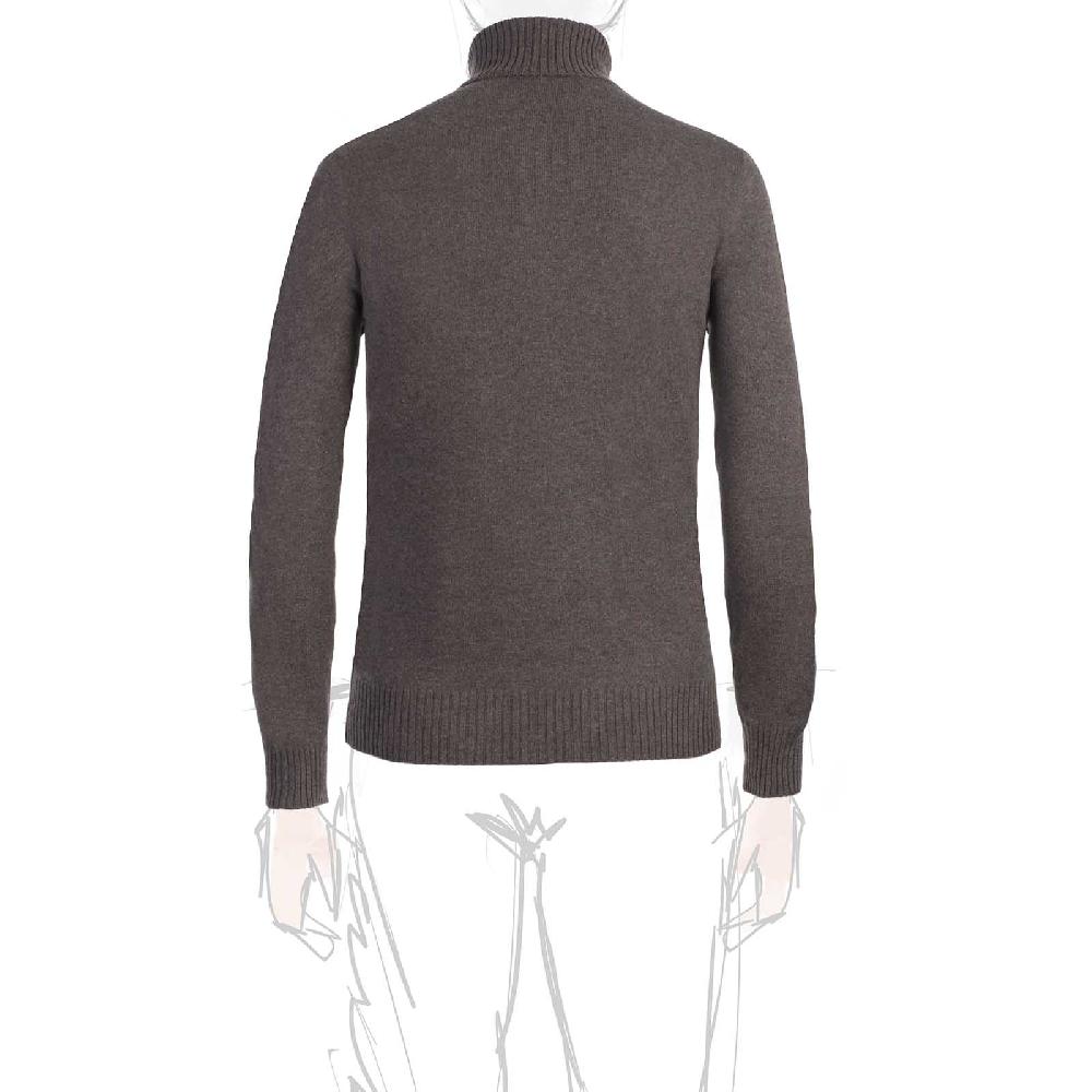 Rubinacci Collo alto cashmere tortora Sconto di tempo limitato
