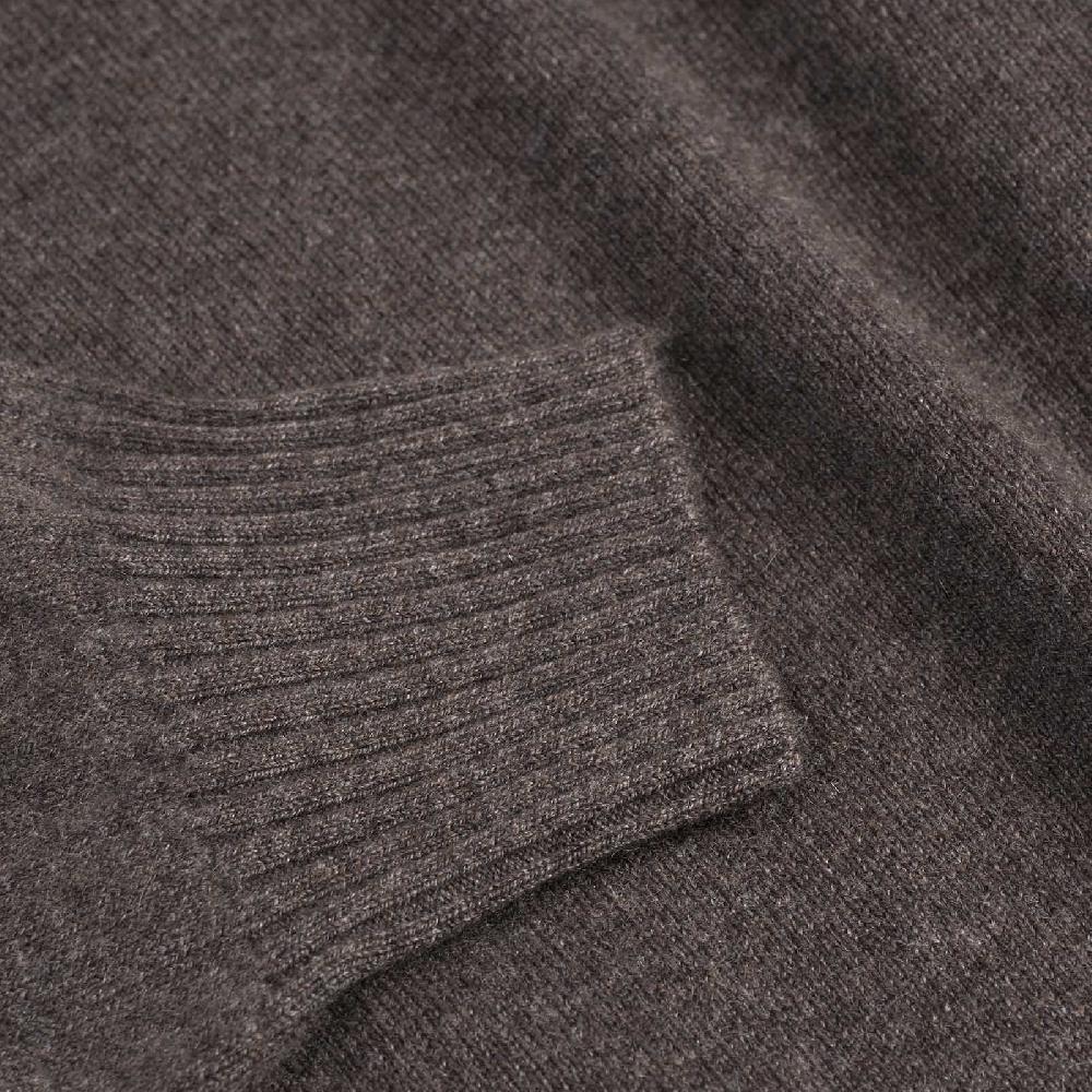 Rubinacci Collo alto cashmere tortora Sconto di tempo limitato
