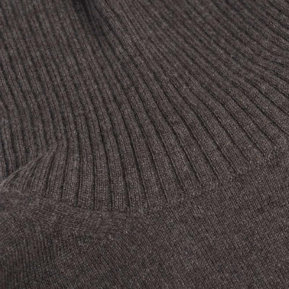 Rubinacci Collo alto cashmere tortora Sconto di tempo limitato