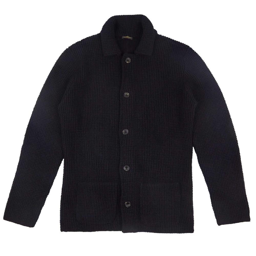 Rubinacci Cardigan cashmere blu Prezzo di fabbrica