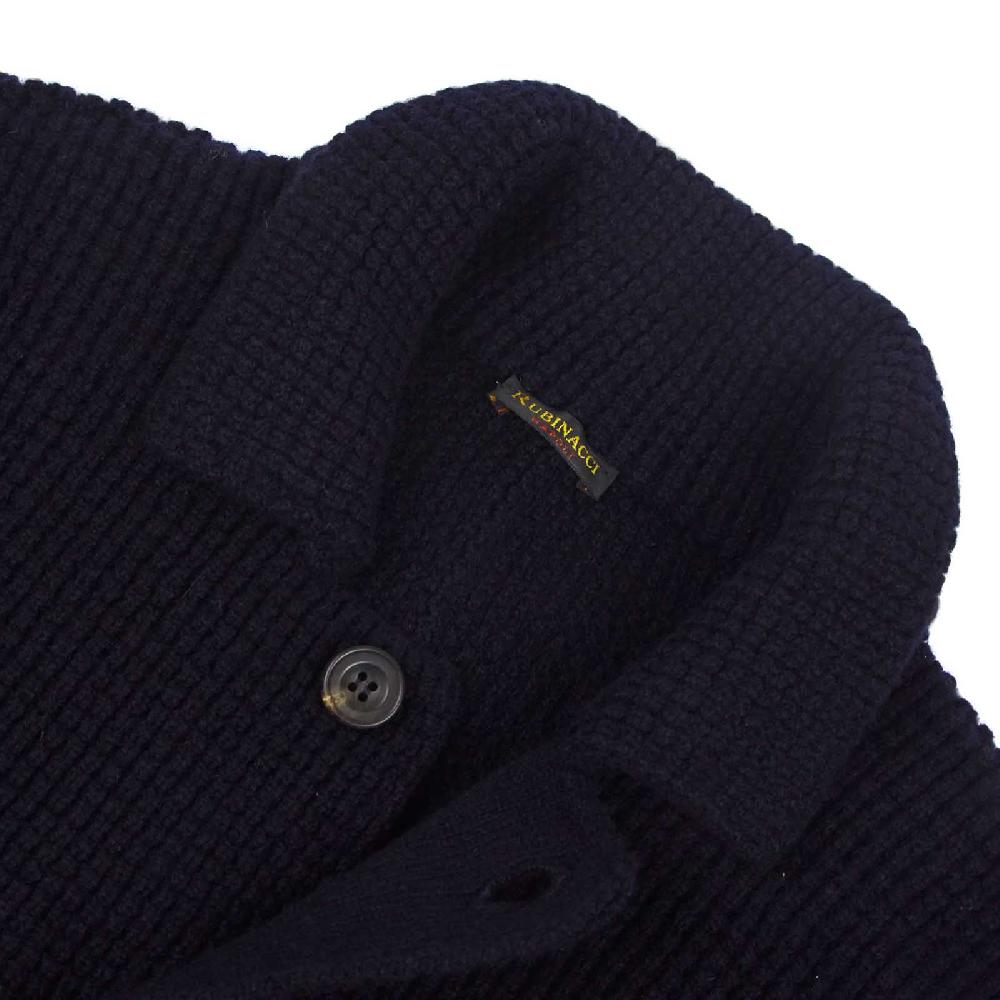 Rubinacci Cardigan cashmere blu Prezzo di fabbrica