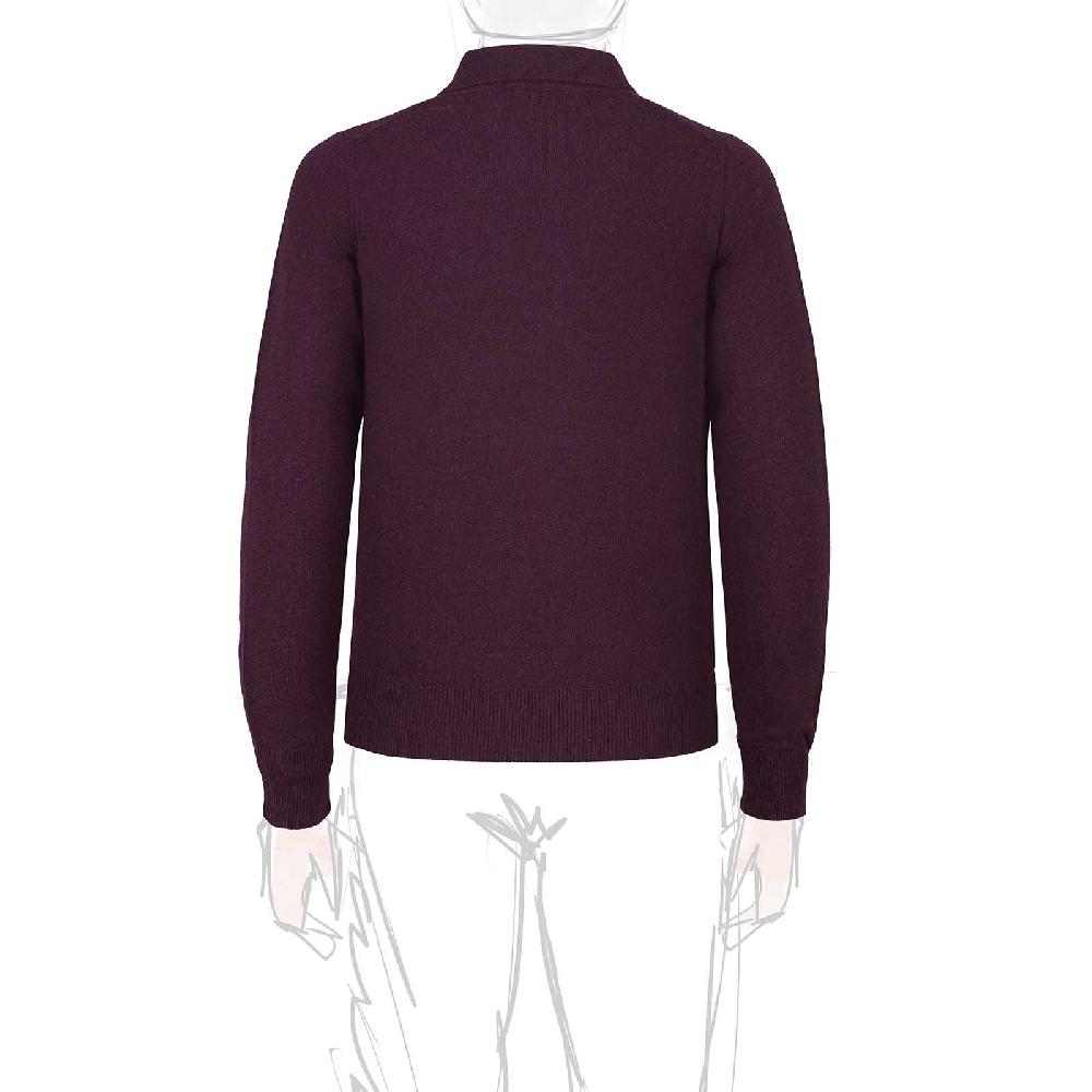 Rubinacci Polo in cashmere vino Comprare a buon mercato