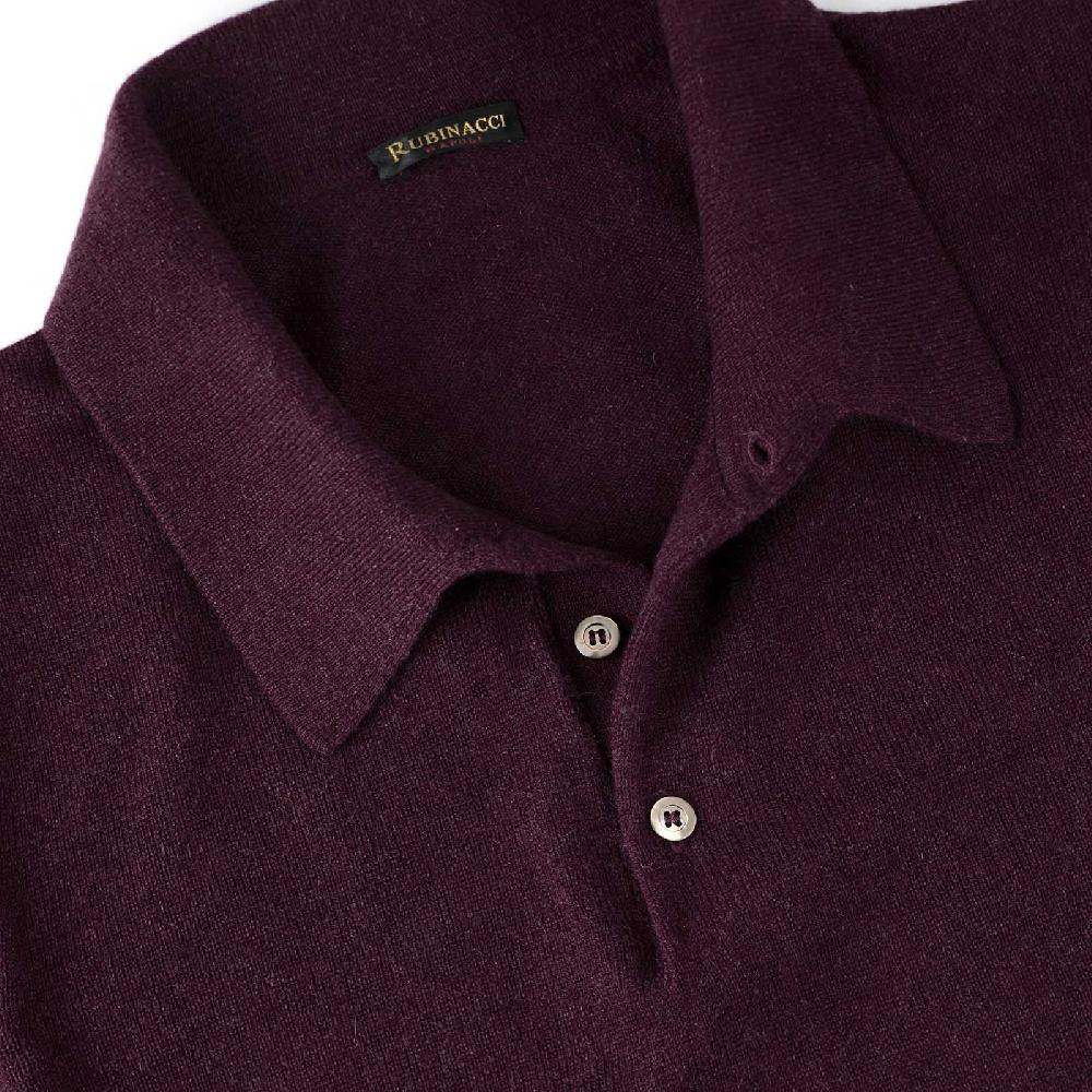 Rubinacci Polo in cashmere vino Comprare a buon mercato