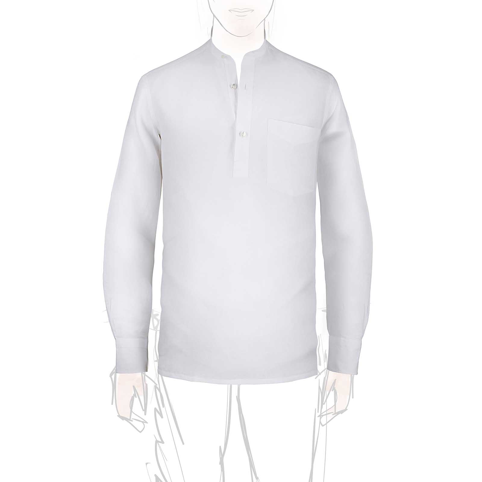 Rubinacci Polo guru in lino bianco Black Friday