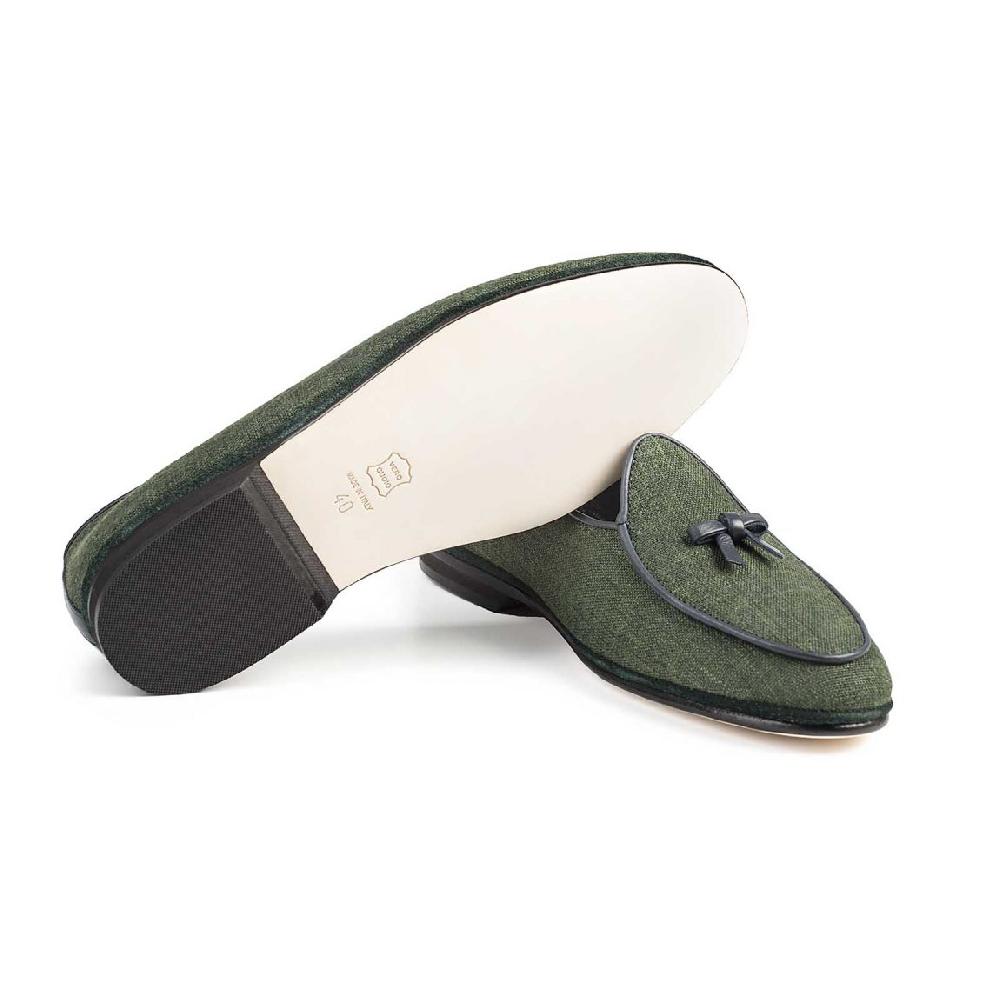 Rubinacci Marphy lino verde Offerte esclusive