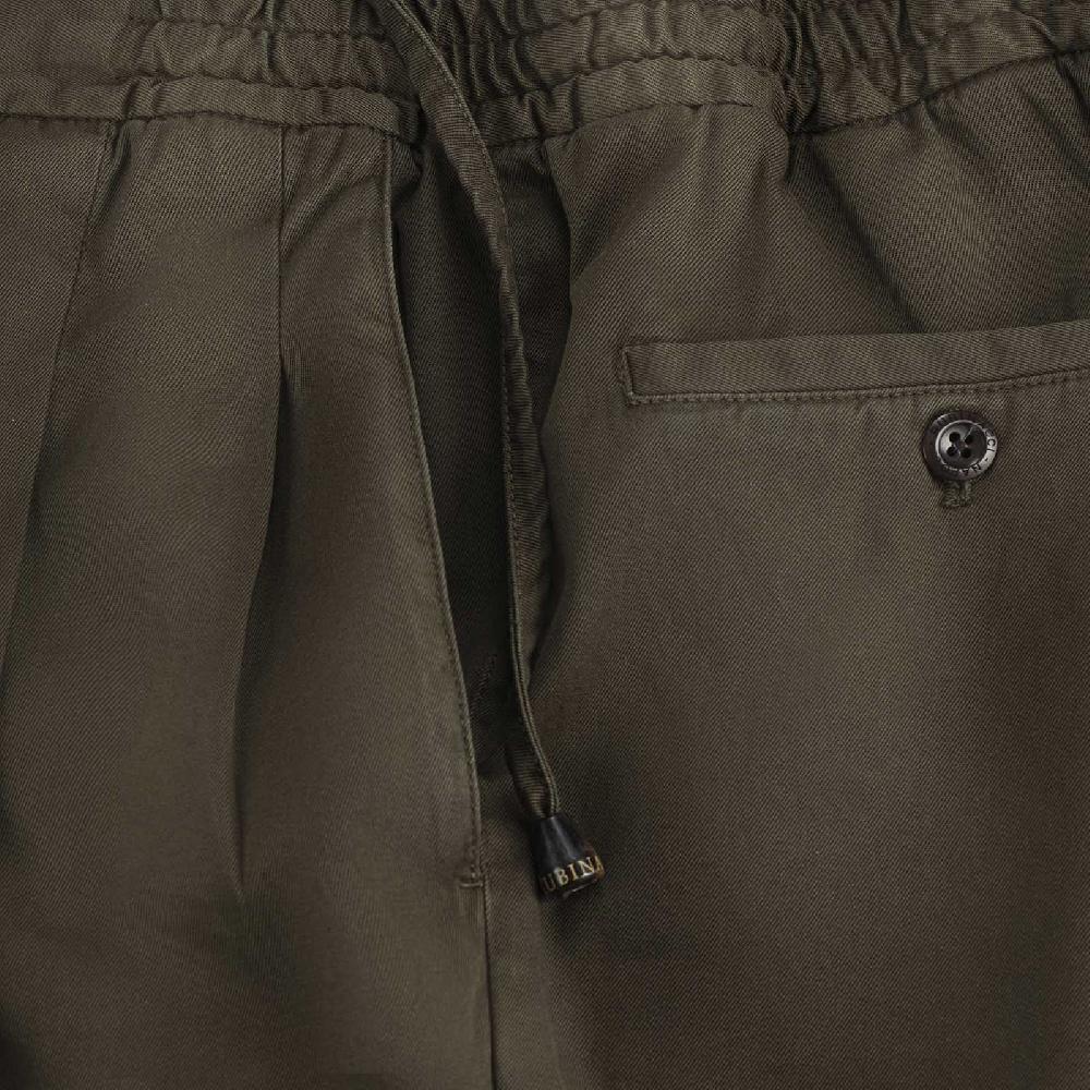 Rubinacci Pantalone leisure in cotone verde militare Bestseller