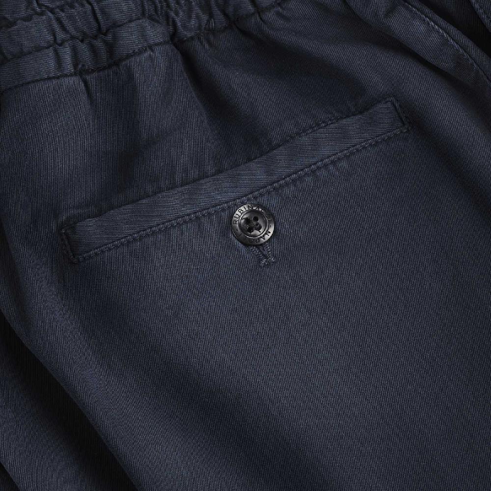Rubinacci Pantalone leisure in cotone blu Liquidazione