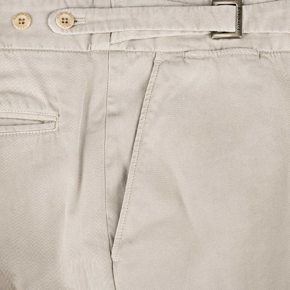 Rubinacci Pantalone genny in cotone beige Prezzo basso