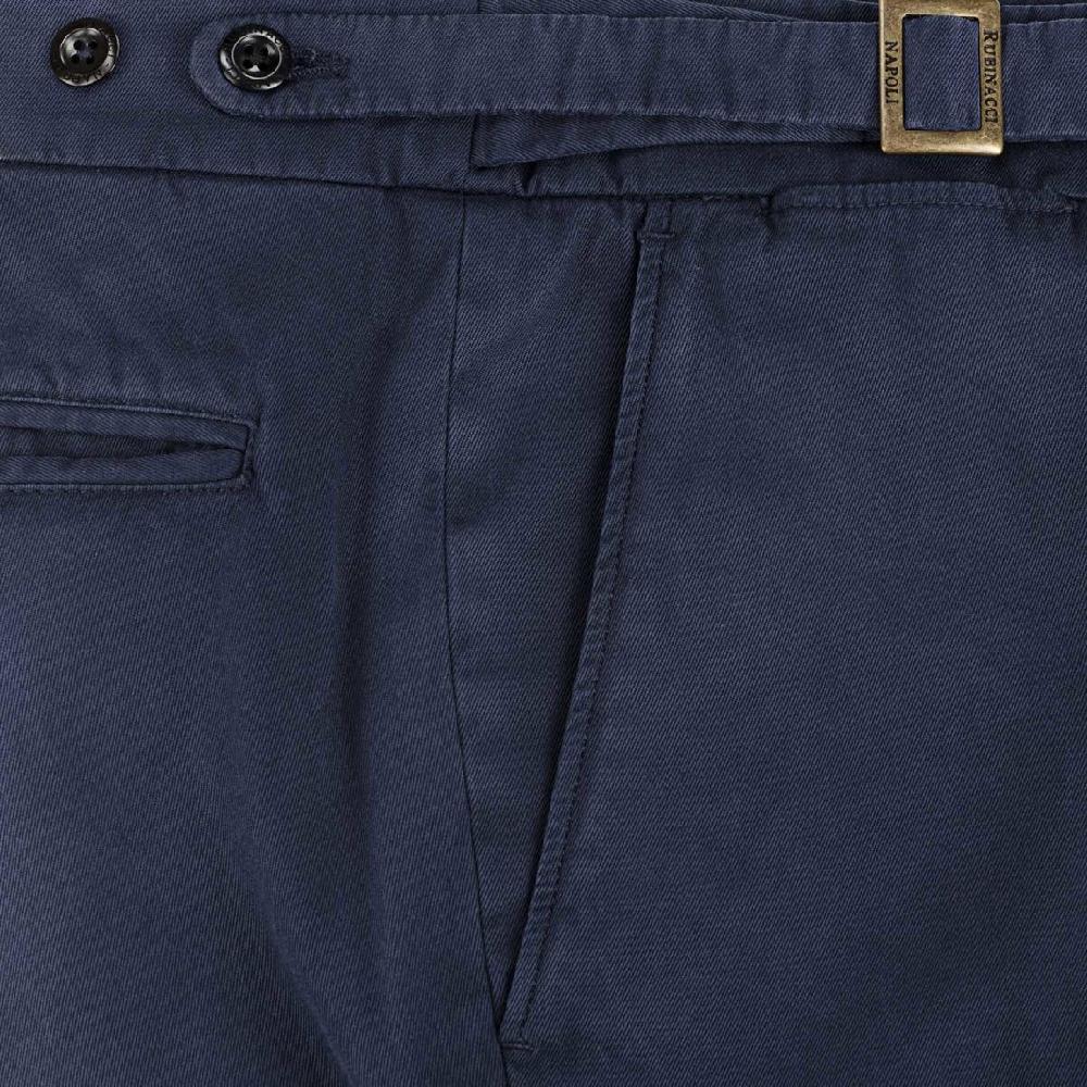 Rubinacci Pantalone genny in cotone blu Super Saving Price