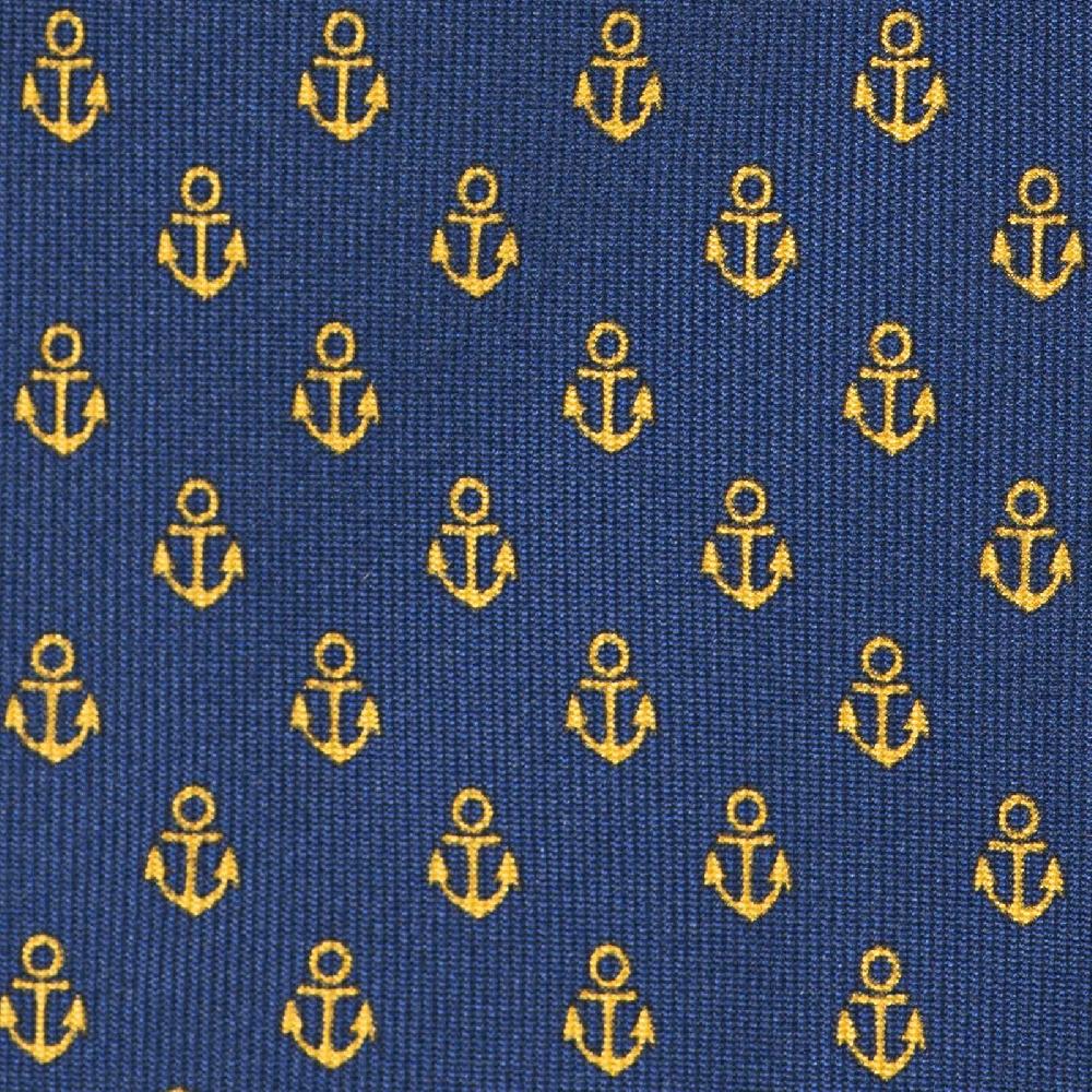Rubinacci Cravatta in twill di seta con stampa ancora gialla Fino al 65% di sconto