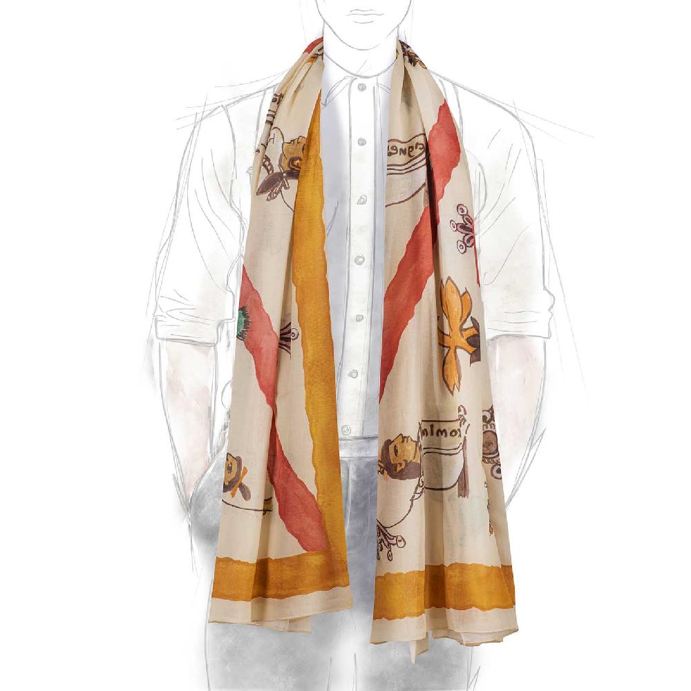 Rubinacci Stola mendoza beige Italy