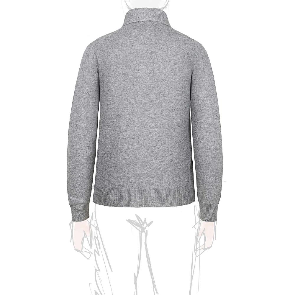 Rubinacci Polo in cashmere grigio Vendite Flash