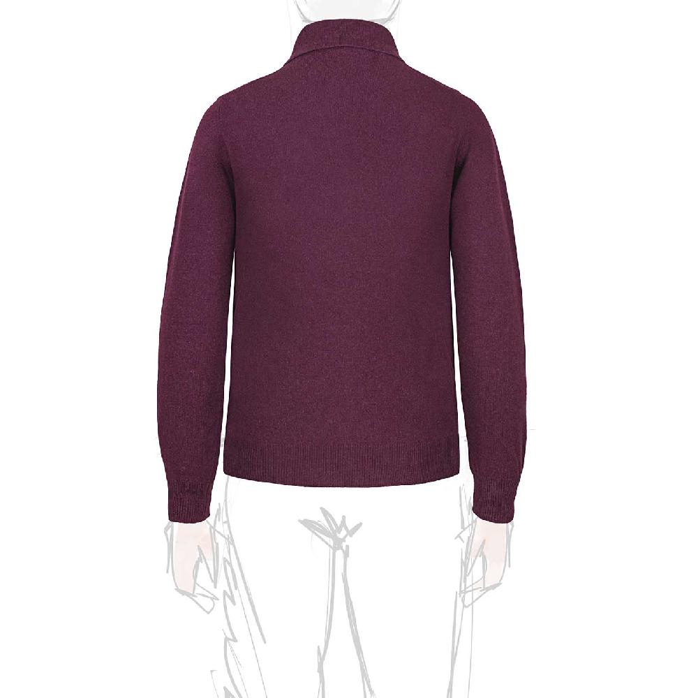 Rubinacci Polo in cashmere vino Negozio