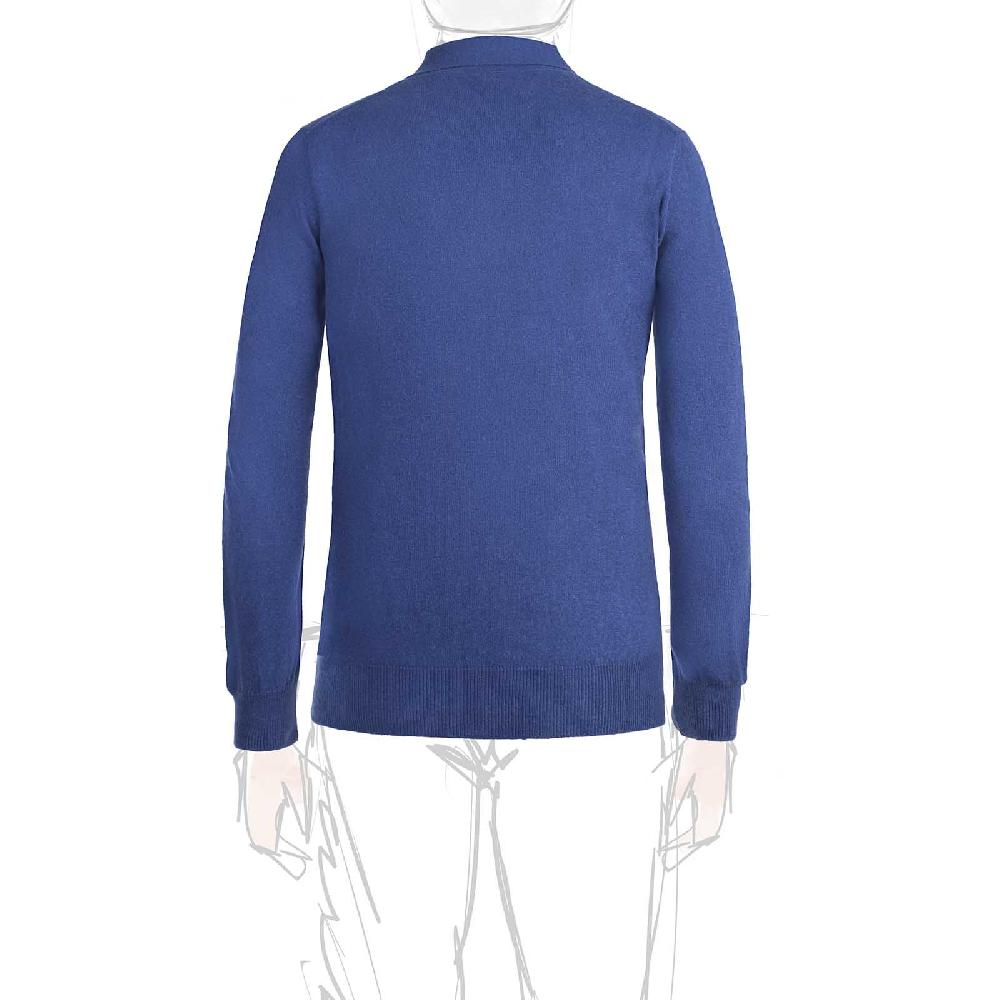 Rubinacci Polo in cashmere ceruleo Spedizione gratuita