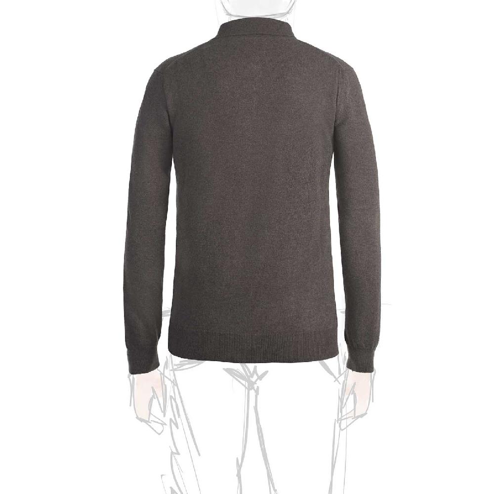 Rubinacci Polo in cashmere tortora Sconto di tempo limitato