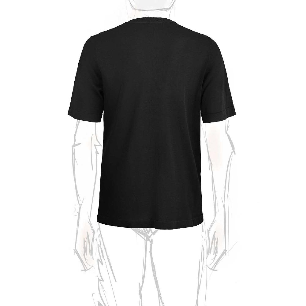 Rubinacci T-Shirt cotone nera Offerta speciale