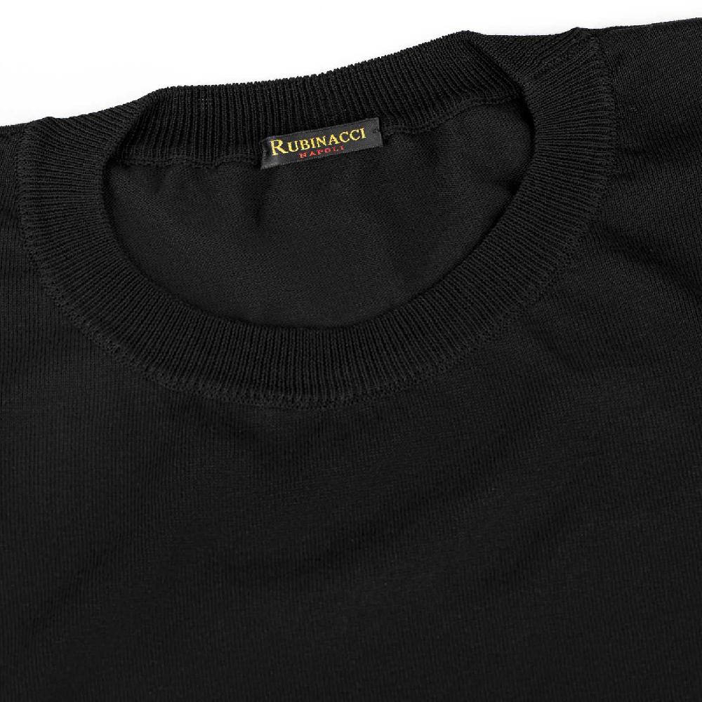 Rubinacci T-Shirt cotone nera Offerta speciale
