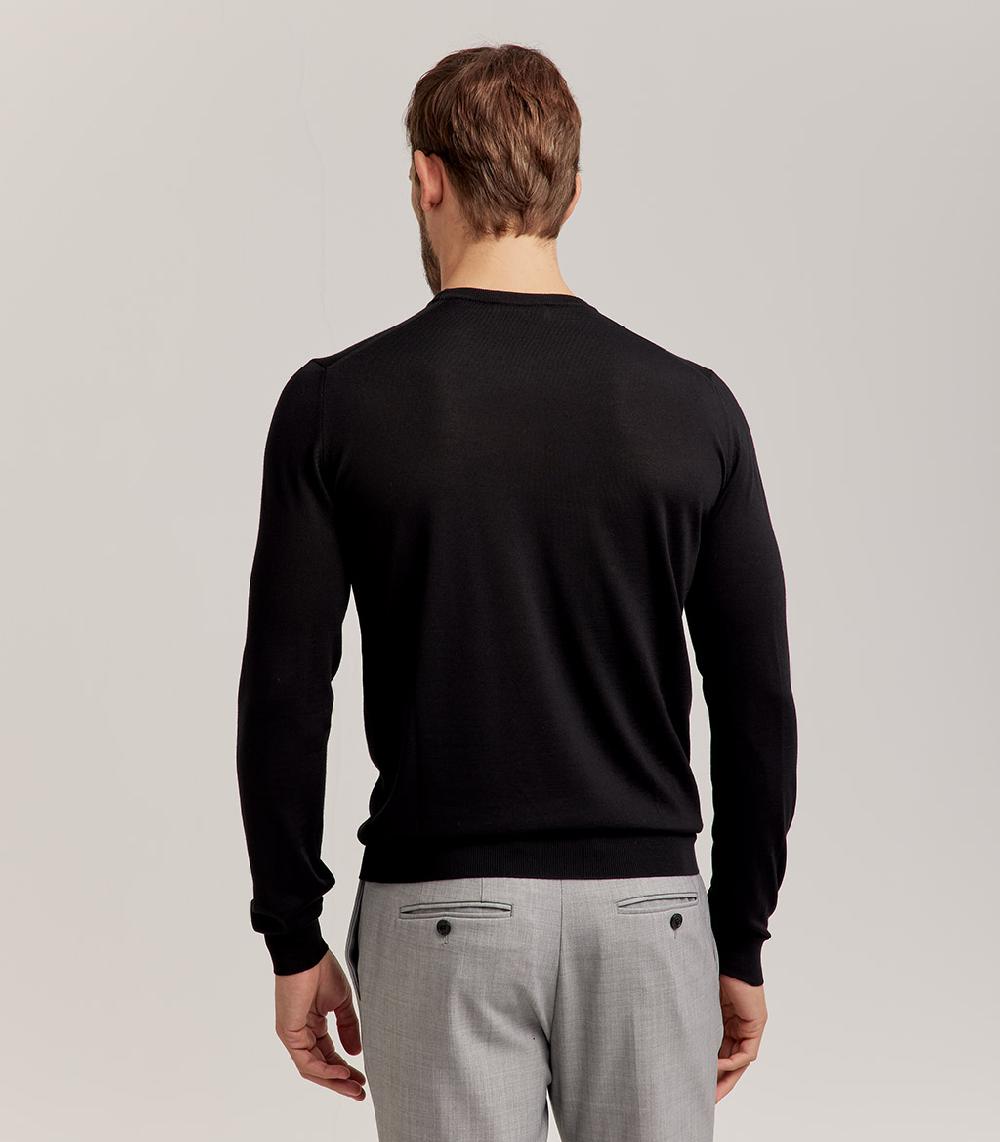 S.Moritz GIROCOLLO ROYAL MERINO - NERO Vendita