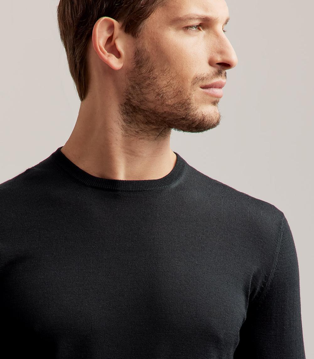 S.Moritz GIROCOLLO ROYAL MERINO - VERDE SCURO Spedizione Gratuita