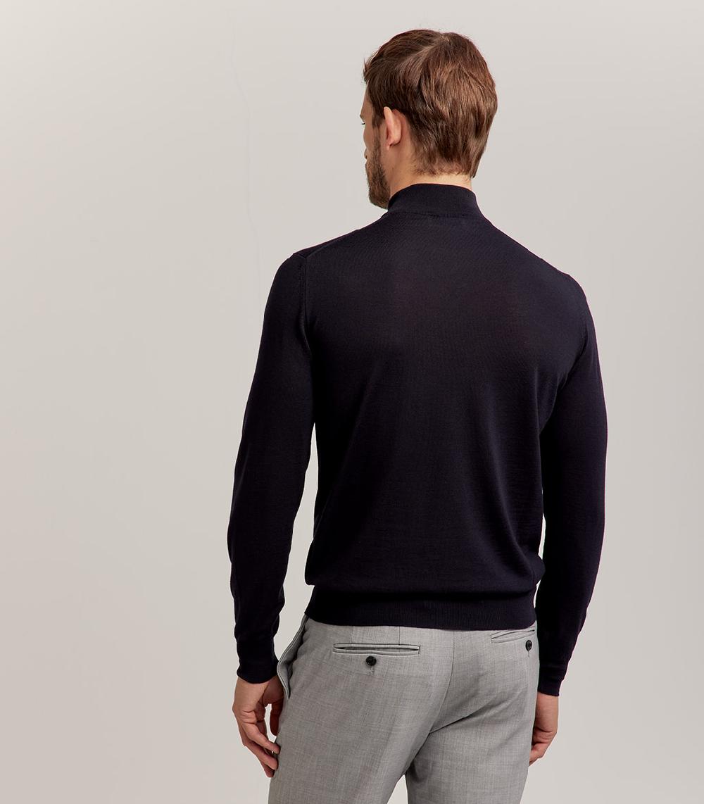 S.Moritz LUPETTO ROYAL MERINO - BLU NAVY Vendita Economica