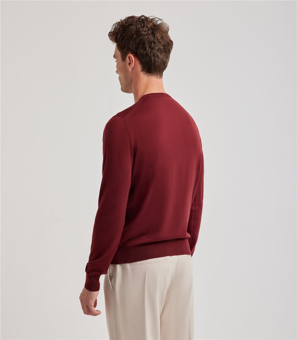 S.Moritz Maglia bordeaux da uomo royal merino | S.Moritz Sito Ufficiale Italy