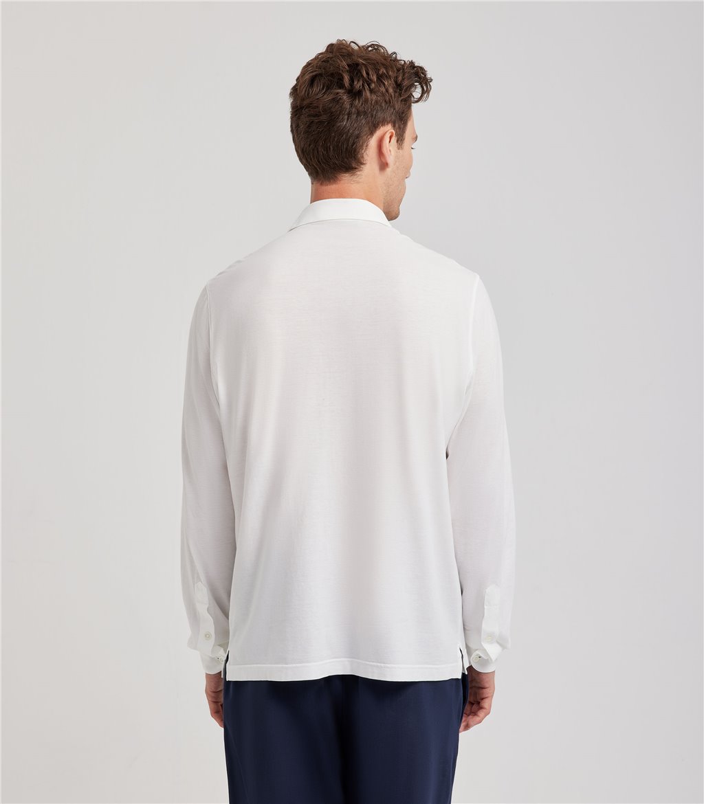 S.Moritz Camicia bianca da uomo in cotone crepe | S.Moritz Sito Ufficiale Qualità