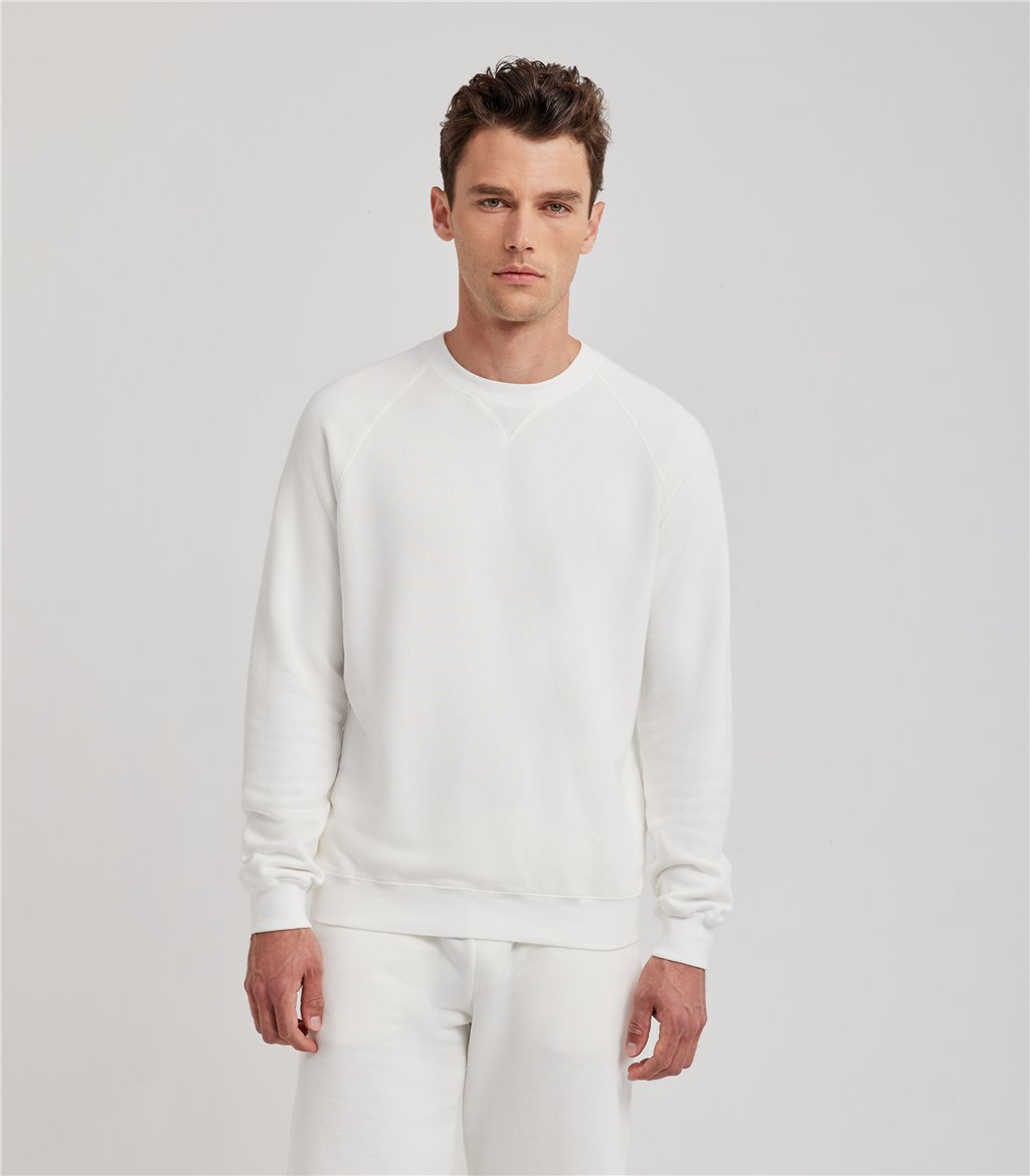 S.Moritz Felpa raglan da uomo off white | S.Moritz Sito Ufficiale Acquista Ora