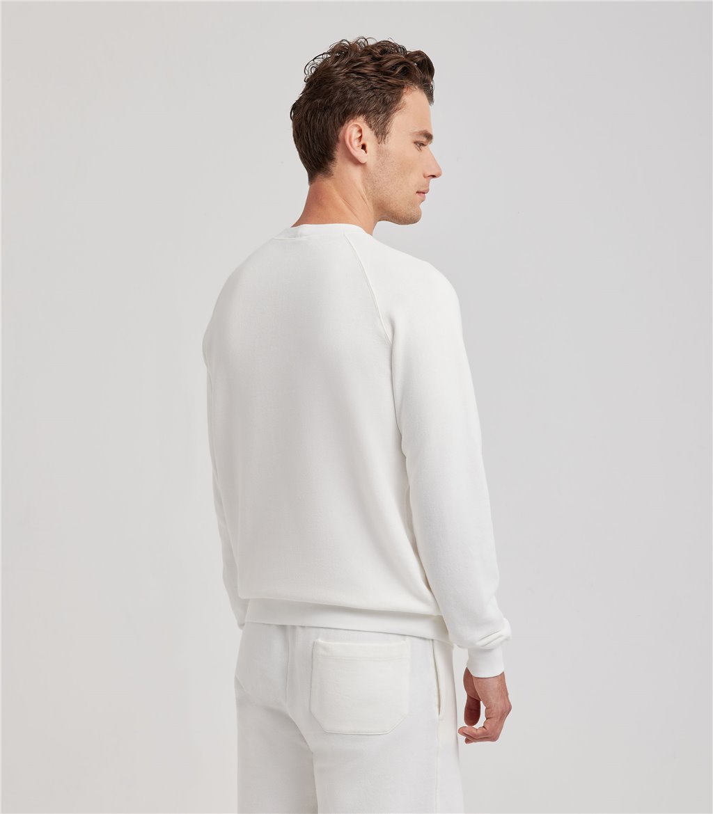 S.Moritz Felpa raglan da uomo off white | S.Moritz Sito Ufficiale Acquista Ora