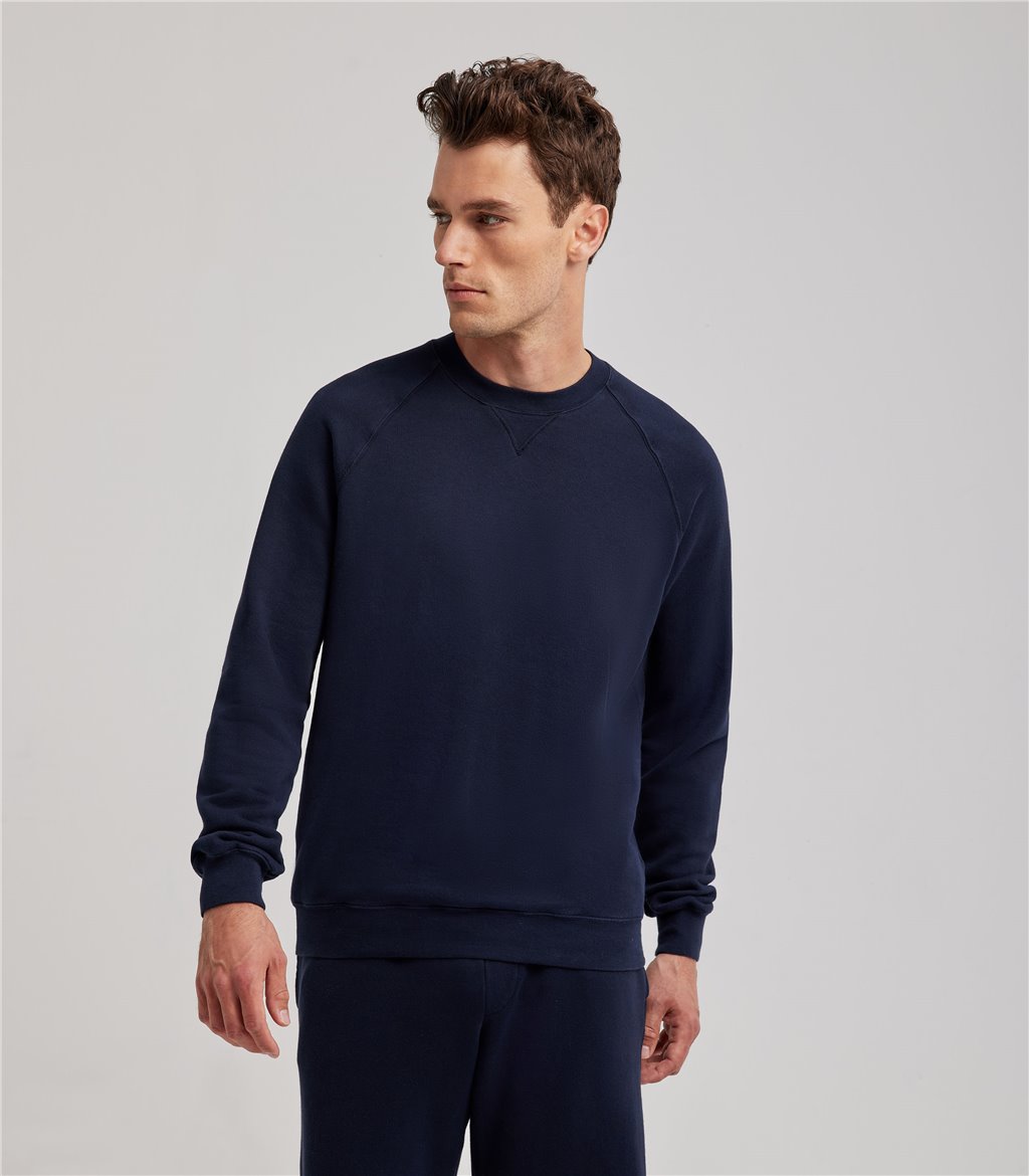 S.Moritz Felpa raglan da uomo blu navy | S.Moritz Sito Ufficiale Promozione Limitata