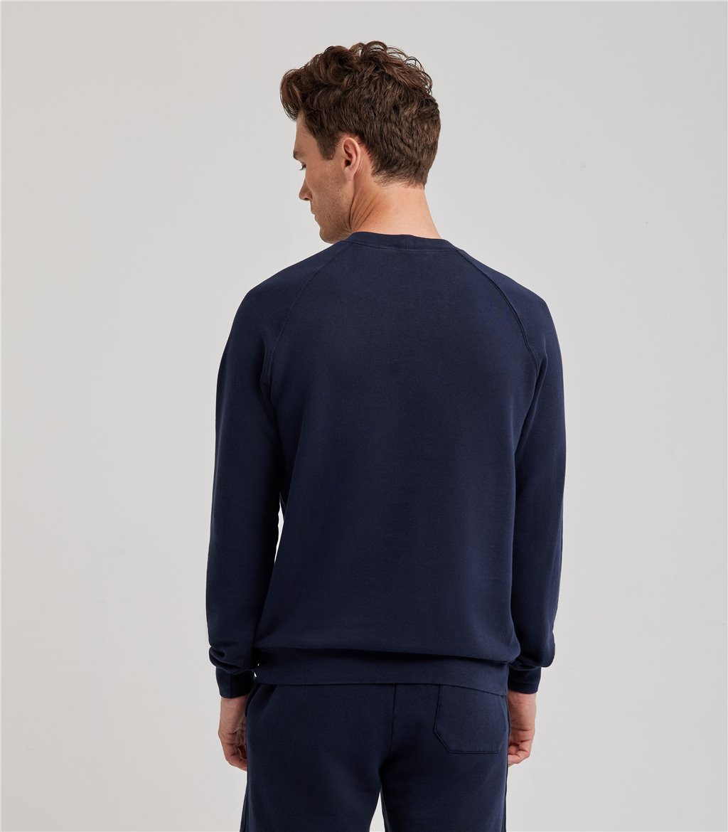 S.Moritz Felpa raglan da uomo blu navy | S.Moritz Sito Ufficiale Promozione Limitata