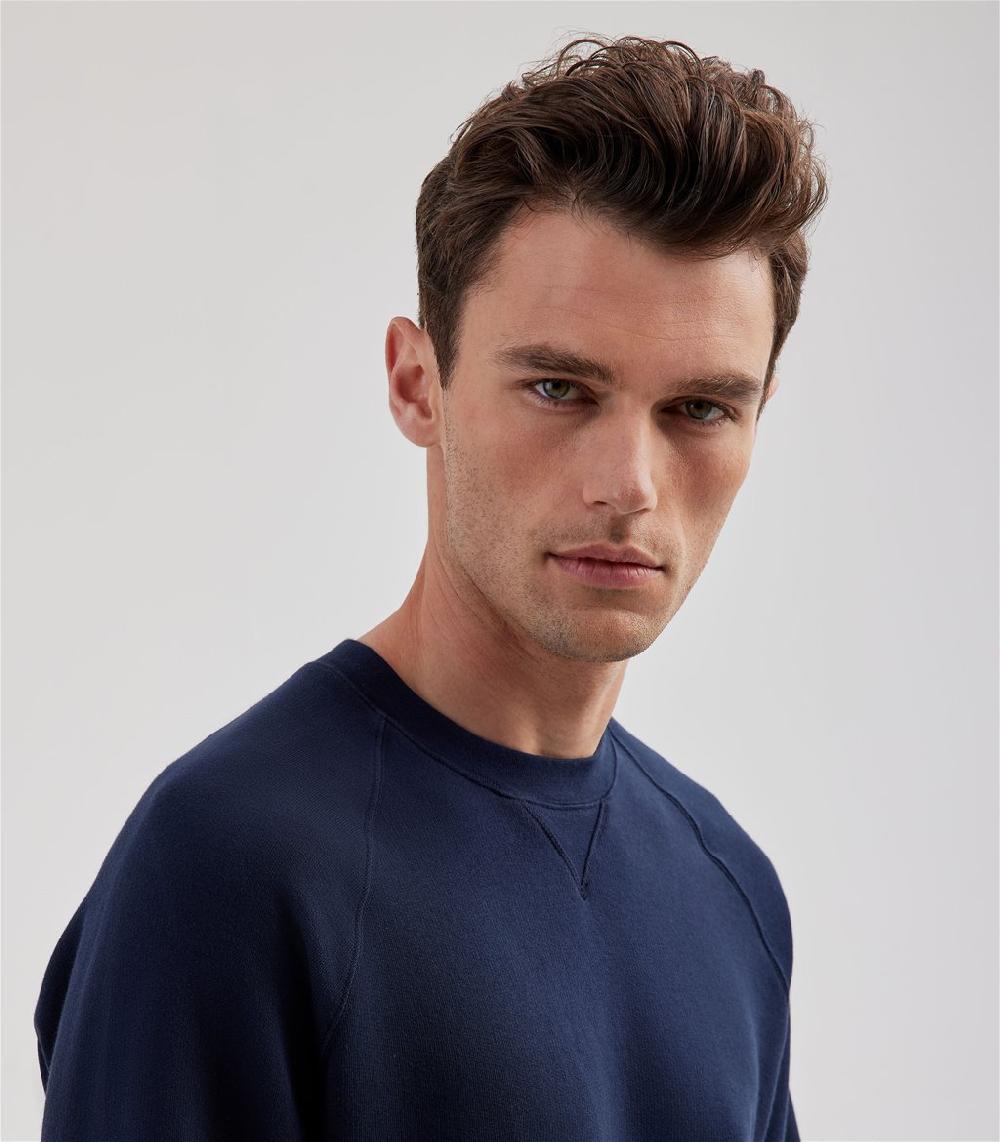 S.Moritz Felpa raglan da uomo blu navy | S.Moritz Sito Ufficiale Promozione Limitata