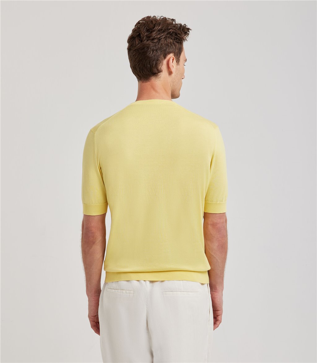 S.Moritz T-shirt gialla da uomo in cotone giza | S.Moritz Sito Ufficiale Spedizione gratuita