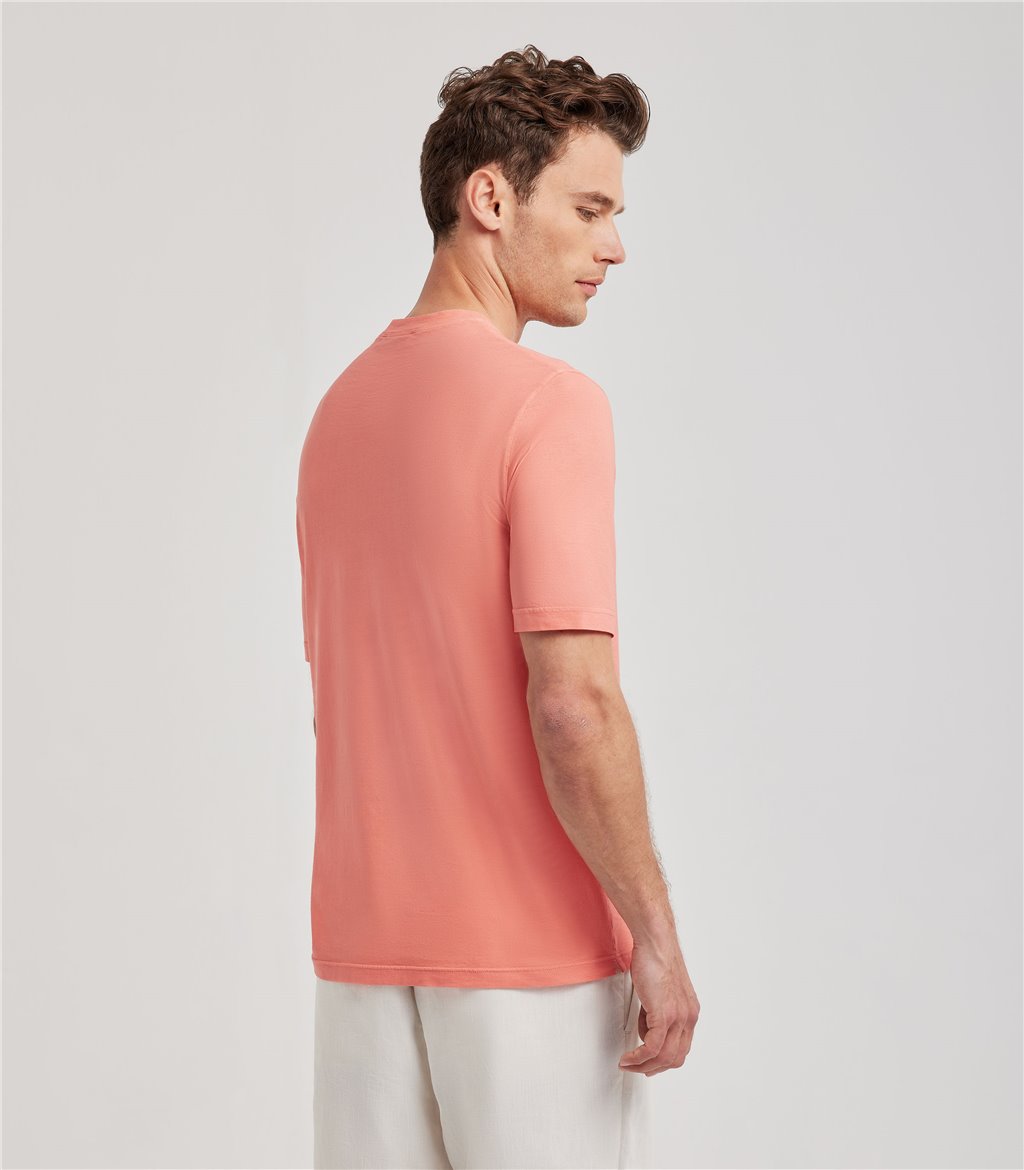S.Moritz T-shirt pesca da uomo in cotone crepe | S.Moritz Sito Ufficiale Prezzo Ridotto