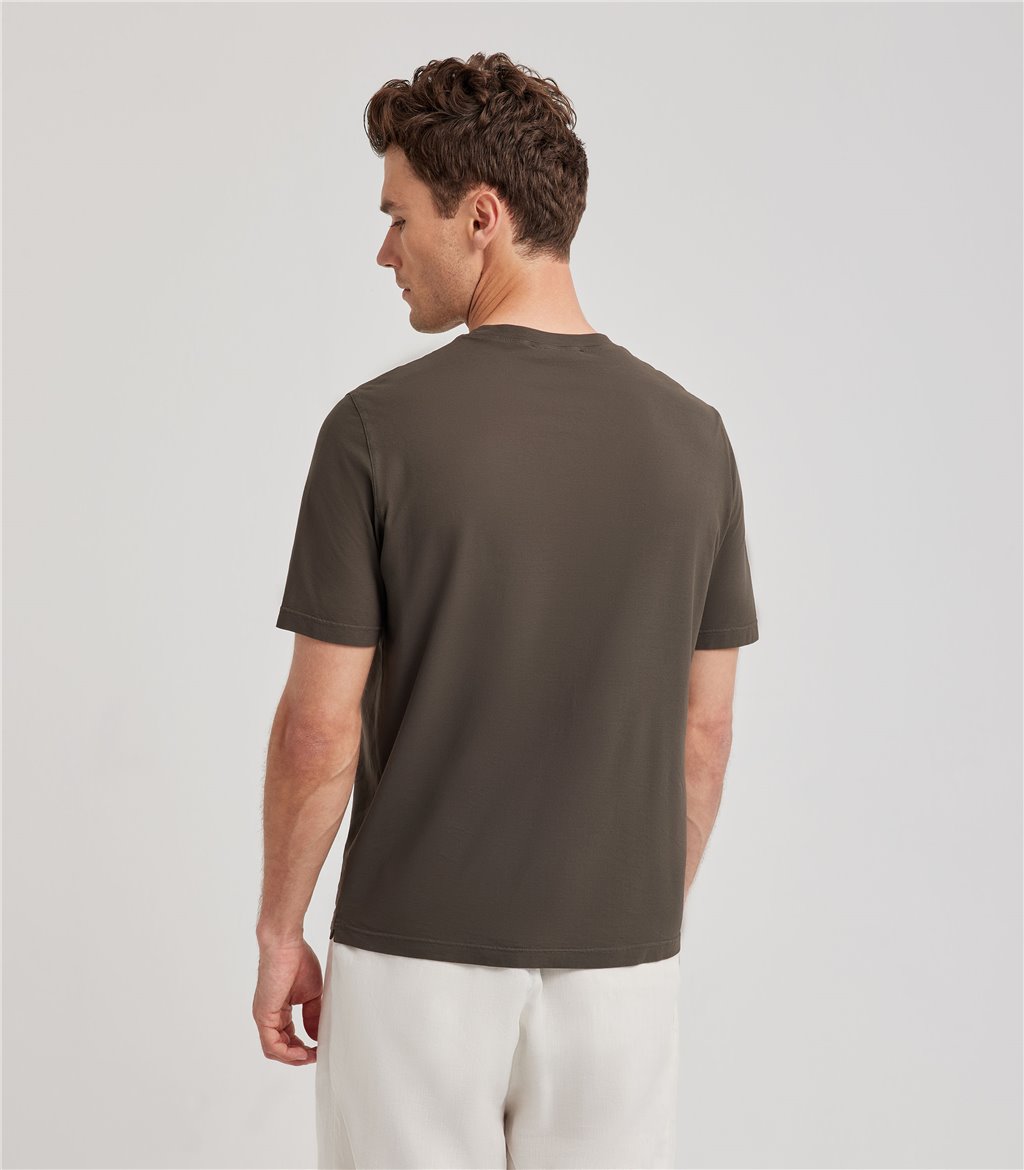 S.Moritz Polo skipper marrone da uomo in jersey lino | S.Moritz Sito Ufficiale Online
