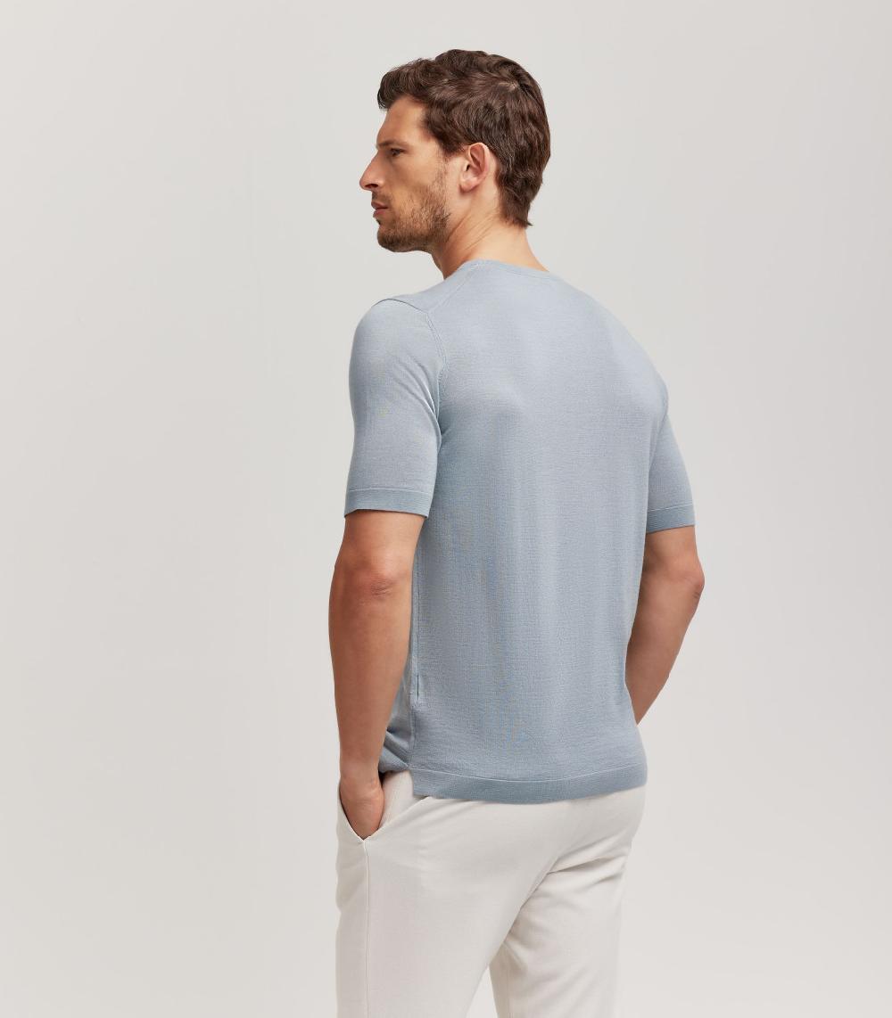 S.Moritz T-SHIRT - LANA SETA CASHMERE Vendite Flash